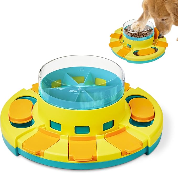 Potaroma Dog Puzzle Toy 2 Levels, Slow Feeder, Pup Food Treat Feeding Dispenser for IQ Training and Entertainment for All ...
