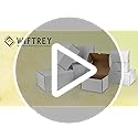 WIFTREY 40 Pack 6x4x3 Small Shipping Boxes for Packing Small Business, White Corrugated Cardboard mailing Box for Shipping