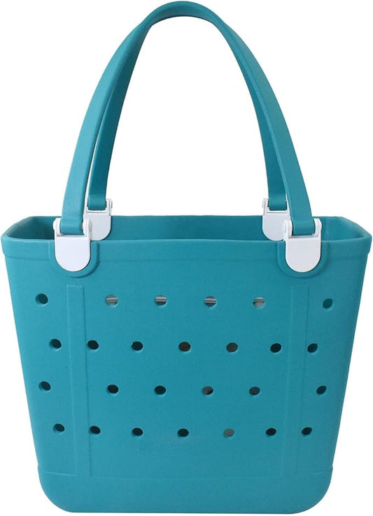 Addoklm Lightweight Extra large Rubber Beach Bag Small mini Tote Bag for Gym Waterproof medium Open Handbag for Pool Sports