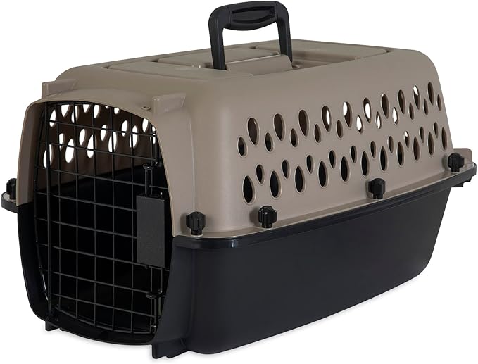 Petmate Vari Dog Kennel Portable Airline-Friendly Carriers & Crates for Small Dogs and Puppies, Durable Plastic, Pet Carri...