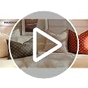 MANDIOO Pack of 2 Burlap Linen Throw Pillow Covers Woven Textured Modern Farmhouse Cushion Covers Pillowcase Decorative Co...