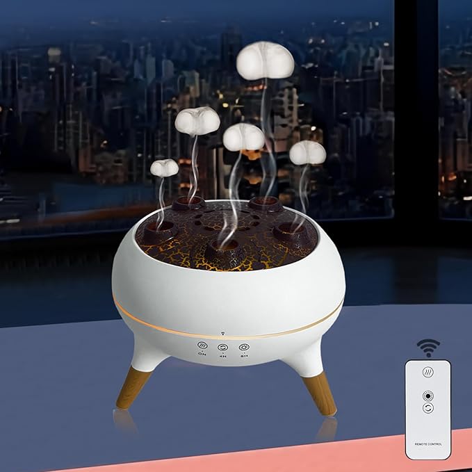 Aroma Diffuser with 7-Color Changing Lights, Quiet Ultrasonic Essential Oil Diffuser for Home, Auto Shut-Off, Cool Mist Hu...