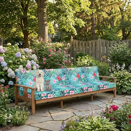 Newwiee 12 Pcs Patio Cushion Covers Outdoor Stretch Sofa Couch Cover Replacement Couch Slipcover Sofa Seat Chair Porch Pat...