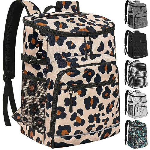 Cooler Backpack Insulated Leakproof Waterproof Backpack Cooler Bag 30/45 Cans, Large Capacity Lightweight Travel Camping B...