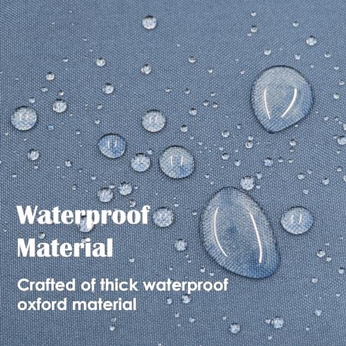 SK Studio Patio Cushion Covers Replacement, 2 Pack Waterproof Outdoor Furniture Seat Cushion Slipcover with Zipper for Gar...