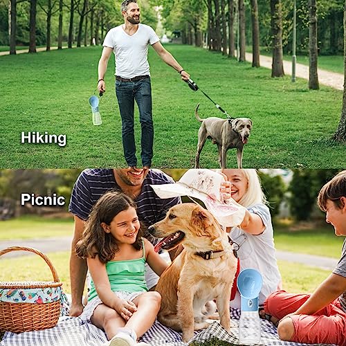 Dog Water Bottle, Widen Sink Portable Dogs Water Dispenser 17oz, Leak Proof, Outdoor Drink Bottles Cat, Puppy, Pet, Essent...