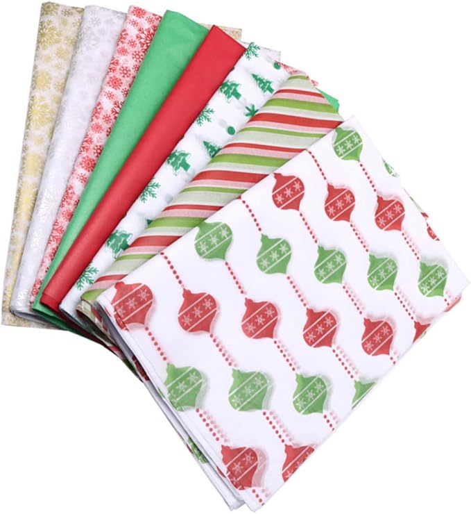 FOMIYES 50pcs Christmas Wrapping Paper Festive Flower Packaging Paper Versatile for Decorations Arts Crafts Easy to Fold f...