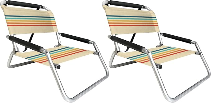 Neso Beach Chairs - Lightweight, Portable and Foldable Recliner Beach Chairs for Park, Camping and Outdoor Adventures - wi...