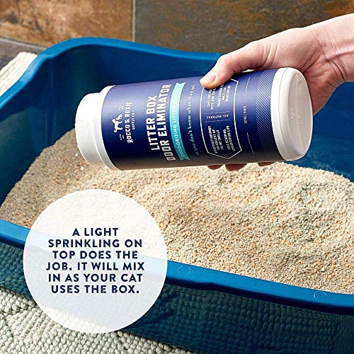 Rocco & Roxie Litter Box Odor Eliminator, Best Natural Urine Deodorizer, Cat Box Deodorizer, Smell Control, Odor Absorber,...