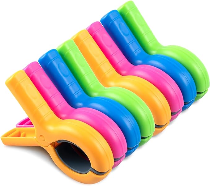 Large Beach Towel Clips for Beach Chairs, 8 Pcs Towel Holder for Beach Chair Pool Chair on Cruise, Jumbo Size Heavy Duty C...
