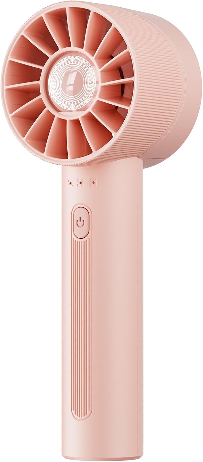 Portable Mini Handheld Turbo Fan, 4 Speed High Velocity Personal [Max 16H Cooling Time], Rechargeable Purse Travel Essenti...