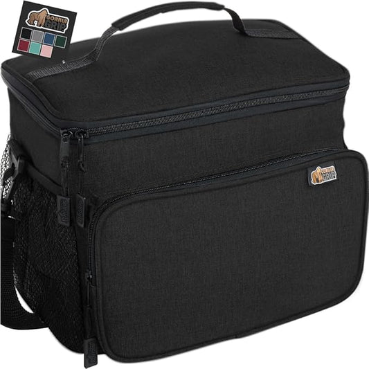 GORILLA GRIP Insulated Lunch Box Bag for Women Men,15L, Leakproof XL Reusable Soft Cooler Bags, Multiple Compartments, Mes...