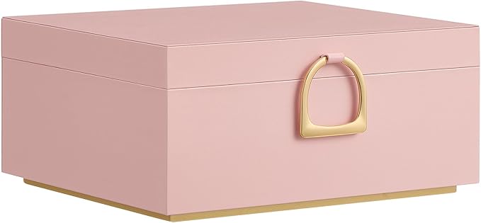 SONGMICS 2-Layer Jewelry Box, Jewelry Organizer with Handle, Removable Jewelry Tray, Jewelry Storage, Floating Effect, 8.1...