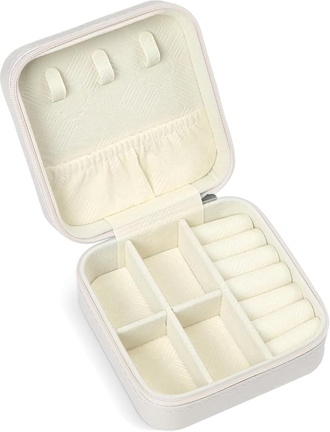 SLOZO Travel Jewelry Case, Travel Jewelry Box, Mini Jewelry Travel Case, Jewelry Organizer Case, Portable Small Jewelry Or...
