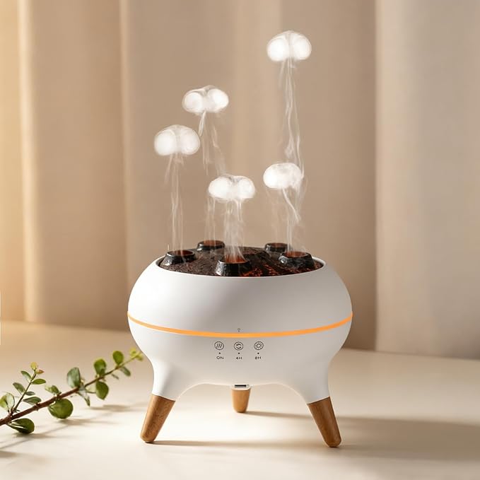 Essential Oil Diffuser for Home, Bedroom Humidifiers, Air Scent Aroma Aromatherapy Ultrasonic Humidifier Machine Timer Sma...