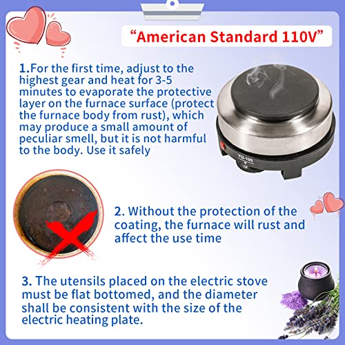 SAEUYVB Candle Making kit with Hot Plate,Candle Making Supplies,Candle Making Kit for Beginners with Melting Pot,Stirring ...