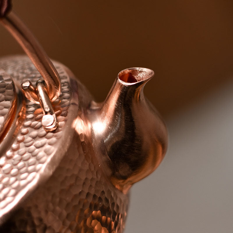 Purely Handmade Copper Teapot For Gongfu Tea