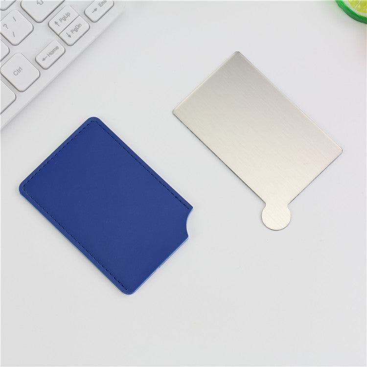 Stainless Steel Mirror Makeup Card Mirror Gift Portable Mirror