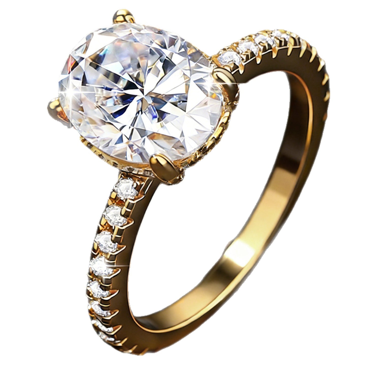 Affordable Luxury Fashion Moissanite Ring For Women
