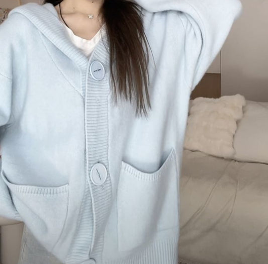 Korean Retro Thicken Lazy Style Knitted Sweater