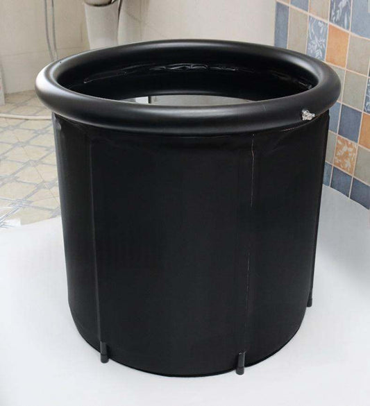 Black Folding Bath Tub, Large Size, Thickened Inflatable Bathtub
