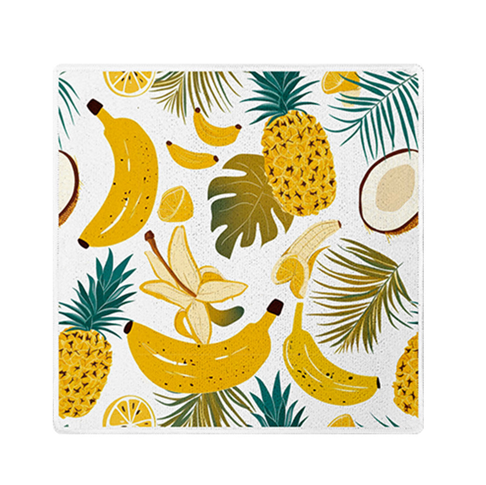 Printed Microfiber Kitchen Cleaning Cloth Small Square Towel