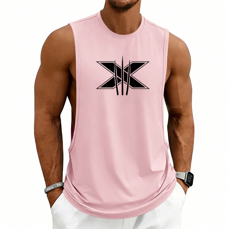 Summer Mens Muscle Fitness Workout Breathable Sleeveless Tank Top