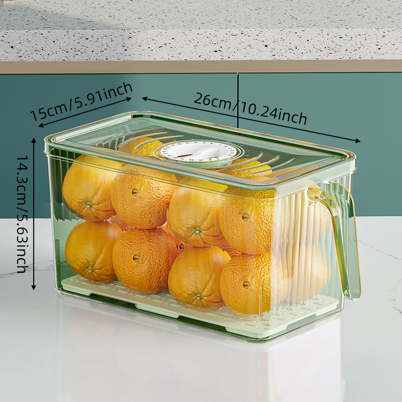 Transparent Food-grade Drainable Refrigerator Storage Container