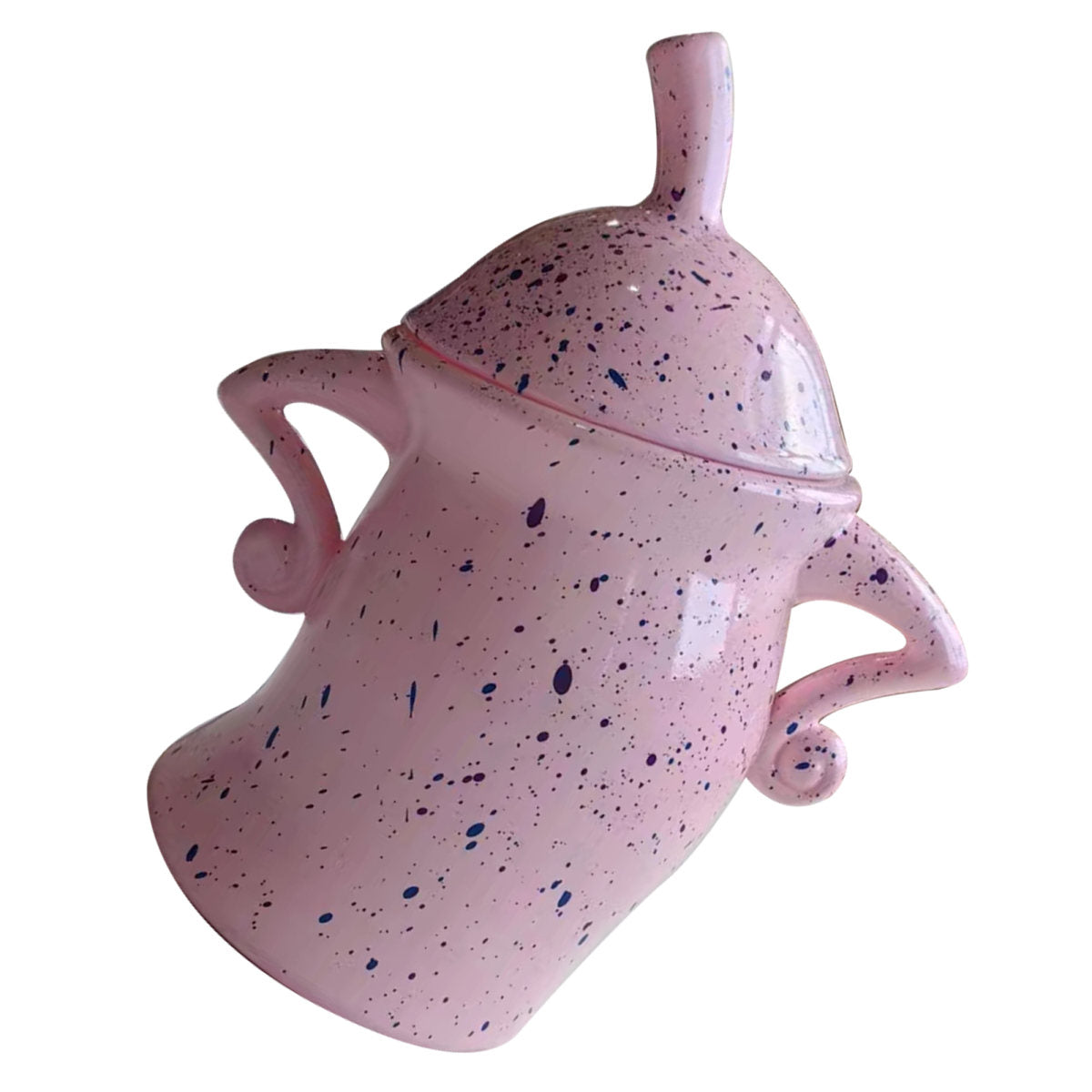 Canister With Attitude Drop Resistant PVC Durability Food Canisters With Lids Desktop Cup Ornament For Halloween Pink