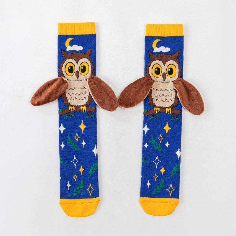 Childrens Accessories 3D Cute Cartoon Ear designed Long Socks