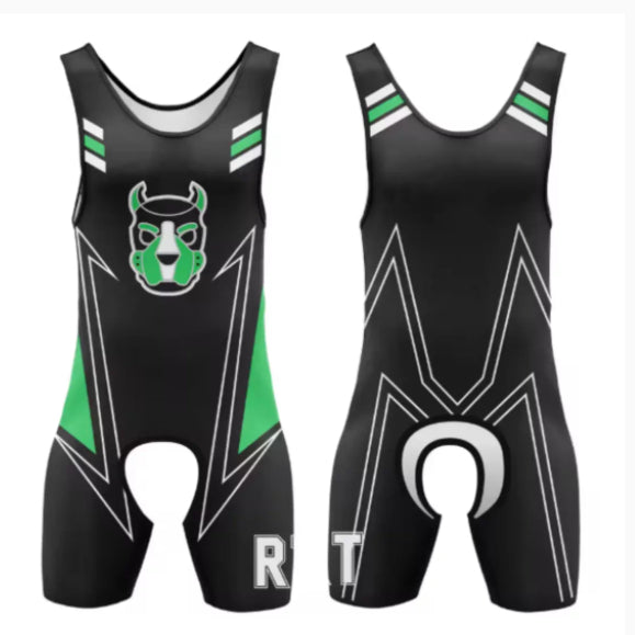 Sports Weightlifting Suit Muscle Bodysuit Wrestling Fitness Compression Wear