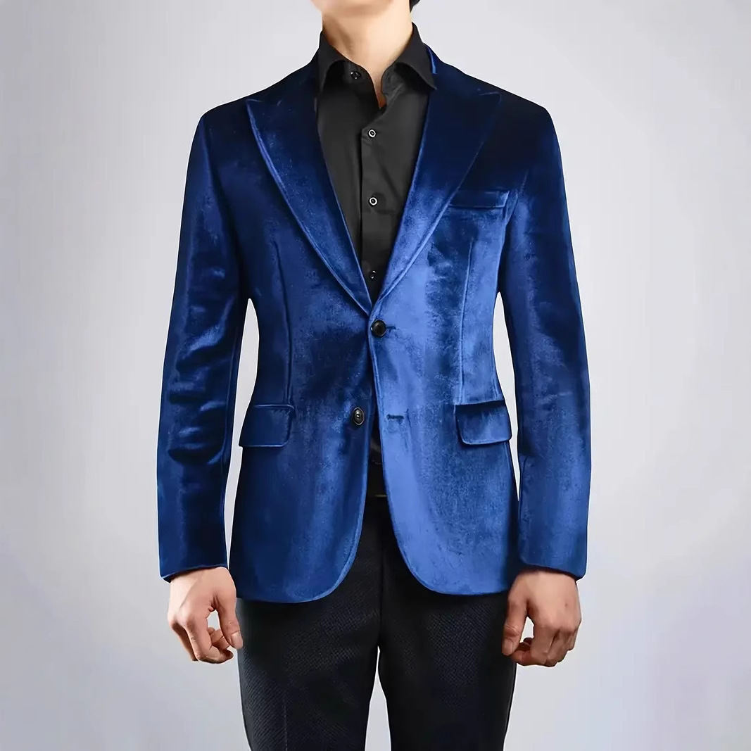 Mens Korean-style Slim-fit Casual Loose-fitting Coat