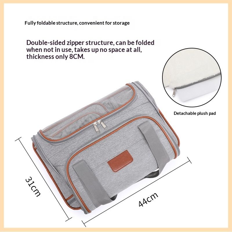 HB PET Portable Dog Travel Bag Airline-Approved Pet Trolley Case