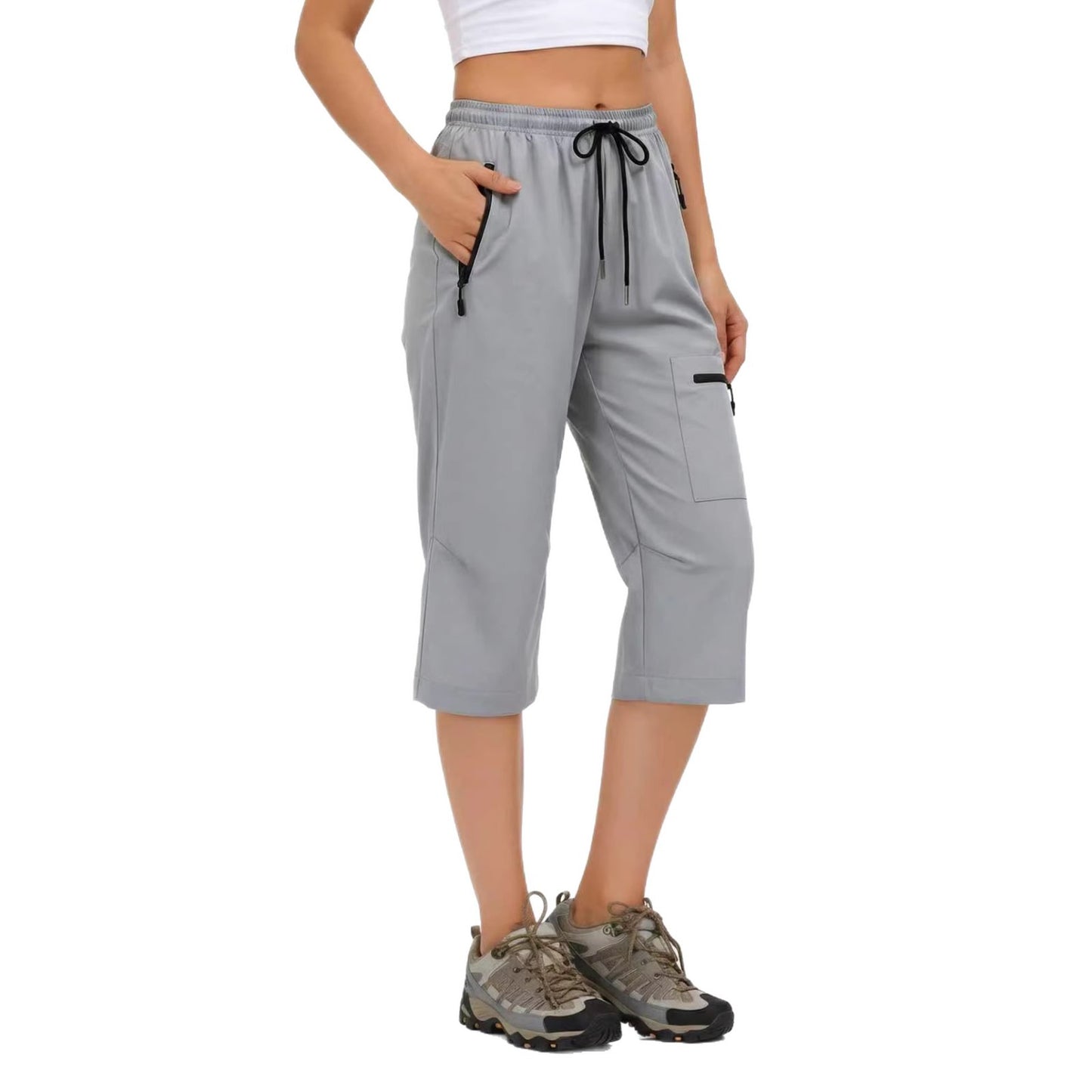 Womens Outdoor Casual Sports Cropped Pants