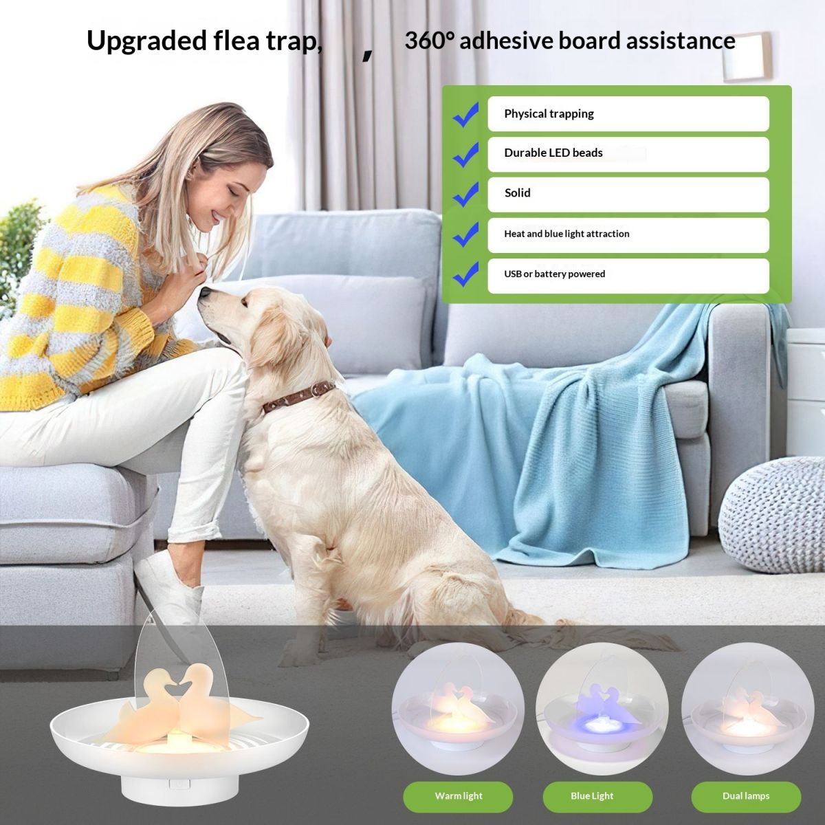 New Household Flea And Pet Attractant Trap Lamp