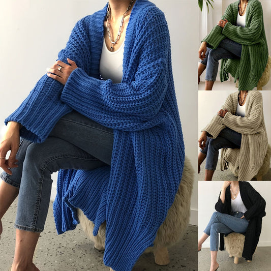Retro Korean Lazy Coat Loose Mid-length