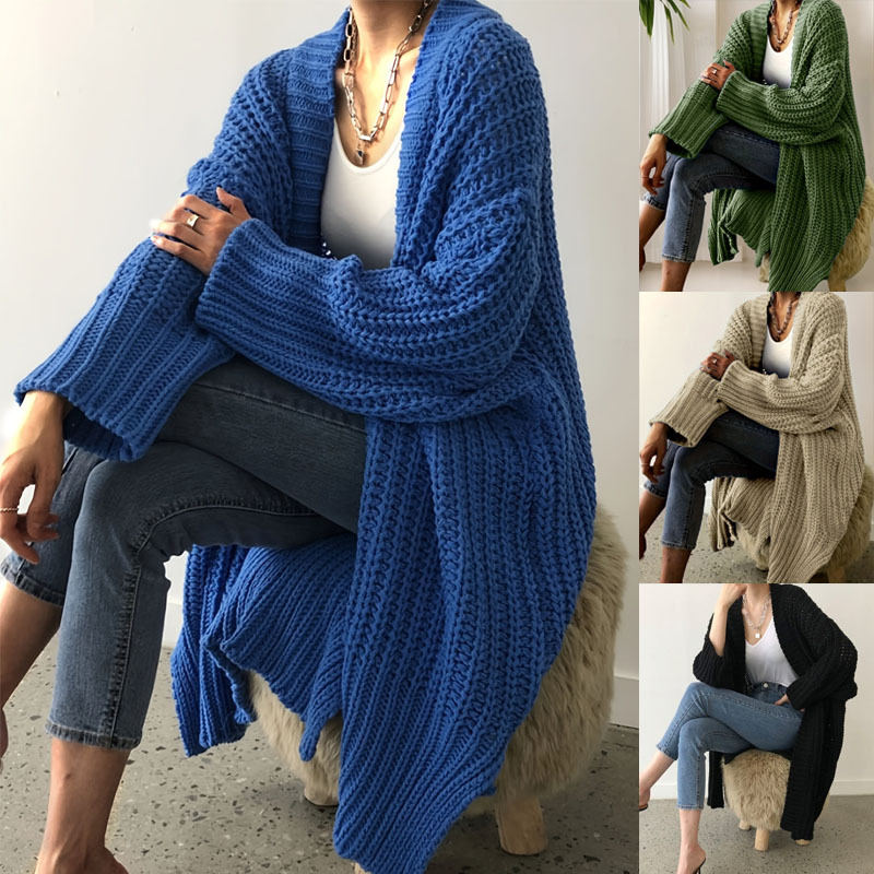 Retro Korean Lazy Coat Loose Mid-length