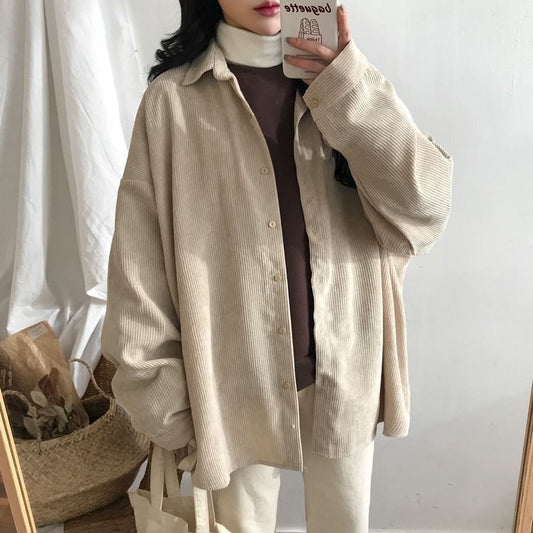 Korean-style Mid-length Batwing-sleeve Versatile Coat
