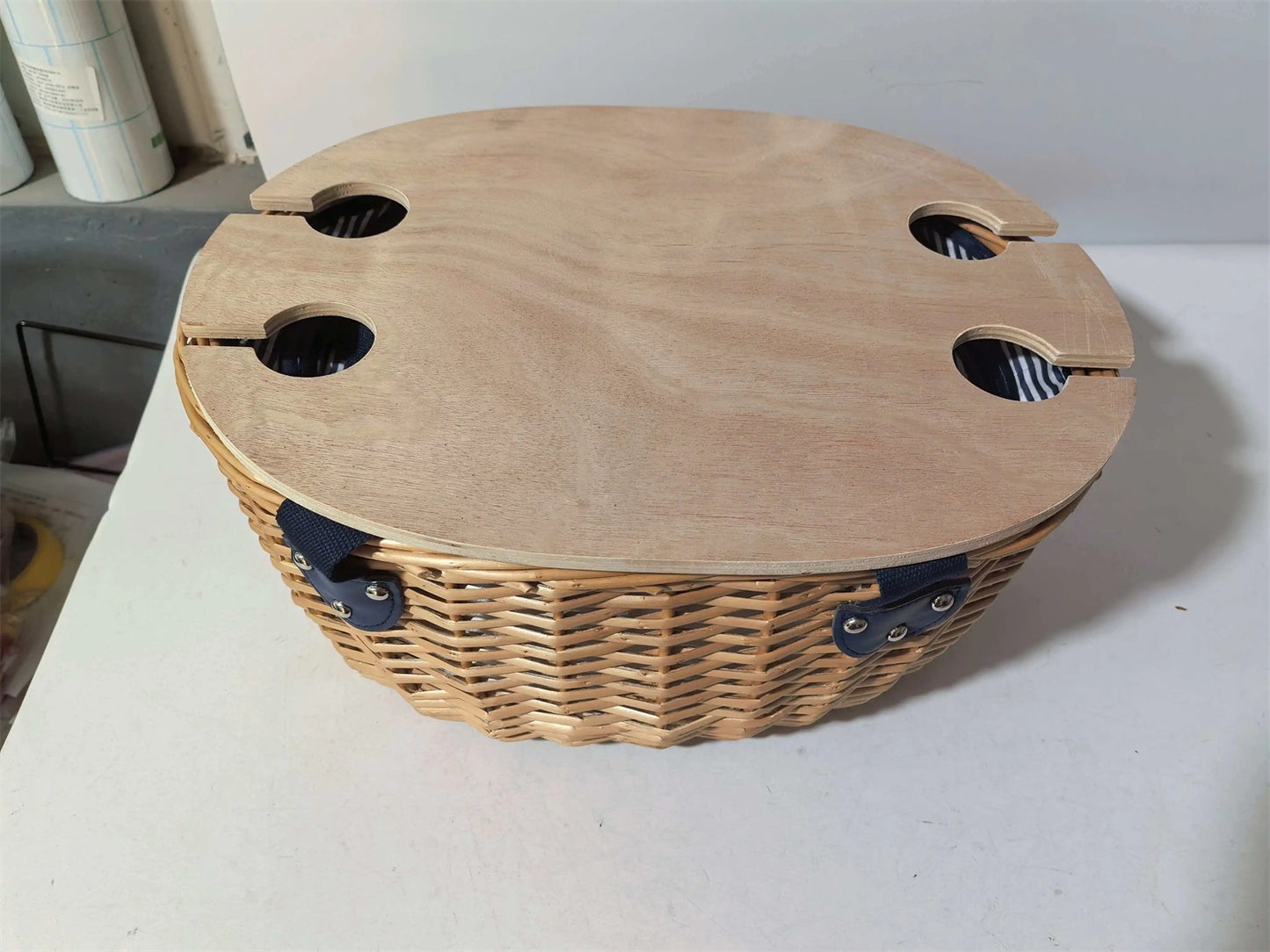 Outdoor Cutlery Picnic Basket American Style