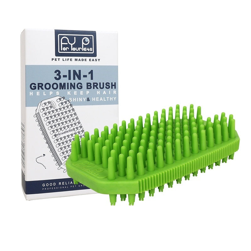 Pet Bath Massage Comb Mo Hair Removal Brush Wet And Dry Dual Use