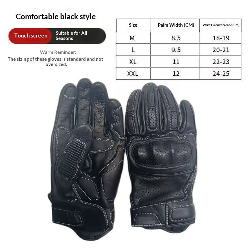 Motorcycle Riding Gloves - Outdoor Protective Gear for Riders with Anti-Slip Palm and Durable Construction