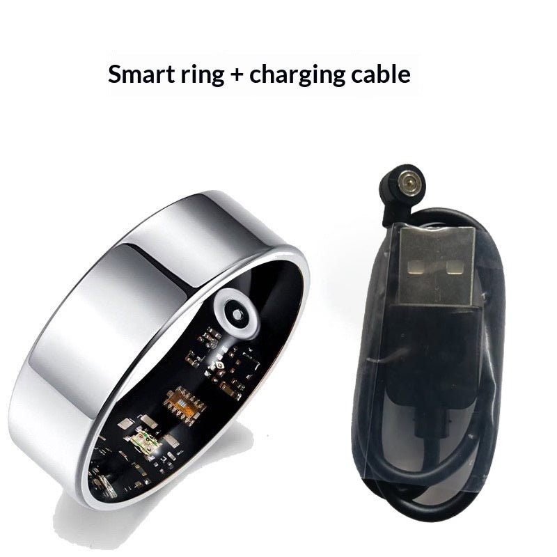 Multifunctional Smart Ring Solid Color Video Playback Heart Rate Blood Oxygen