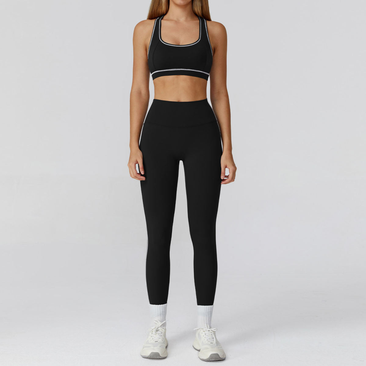 Zipper Slim Fit Yoga Health Sports Three-piece Suit