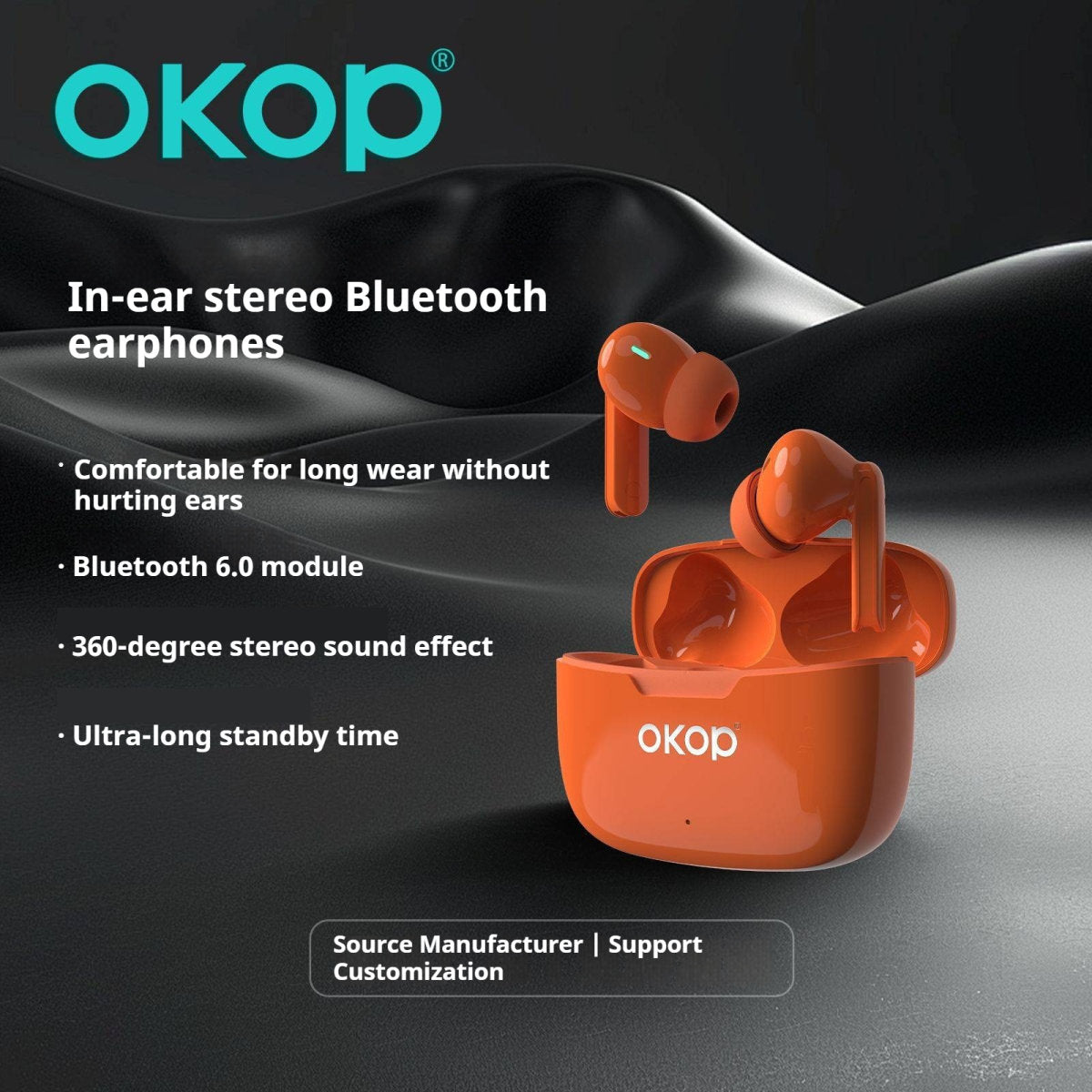 KP-216 Best-Selling Wireless Bluetooth Earbuds In-Ear Active Noise Cancellation High-Quality Audio Low-Latency Gaming Ultra-Long Battery Life