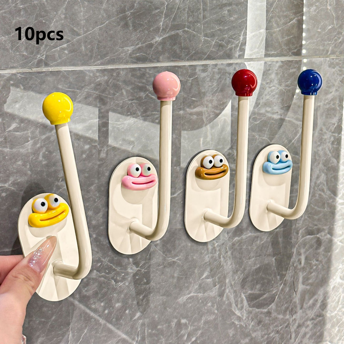 Bathroom Hair Tie Organizer, No-drill Wall Hook