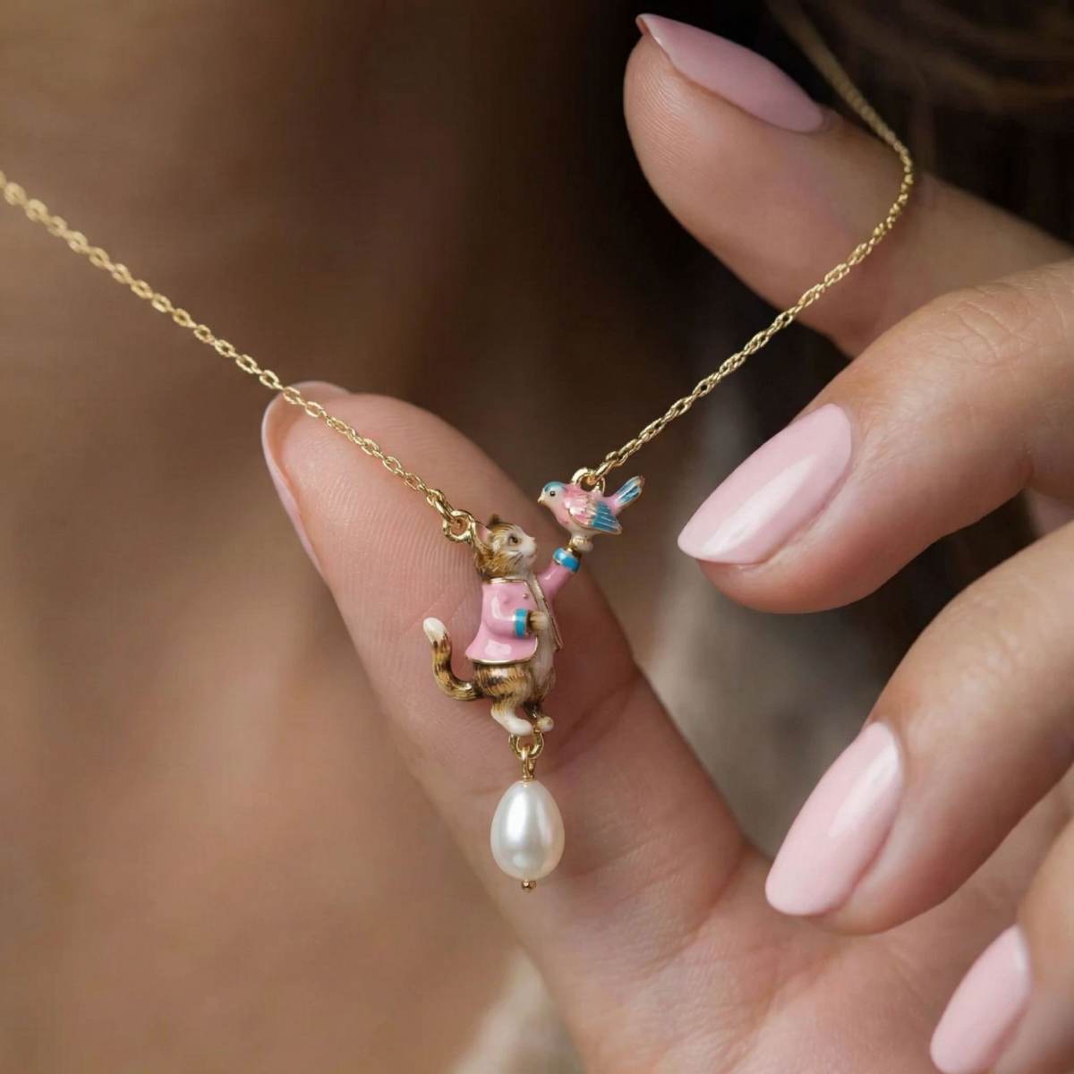 Fairy-tale-style Cute Pet Pendant Necklace