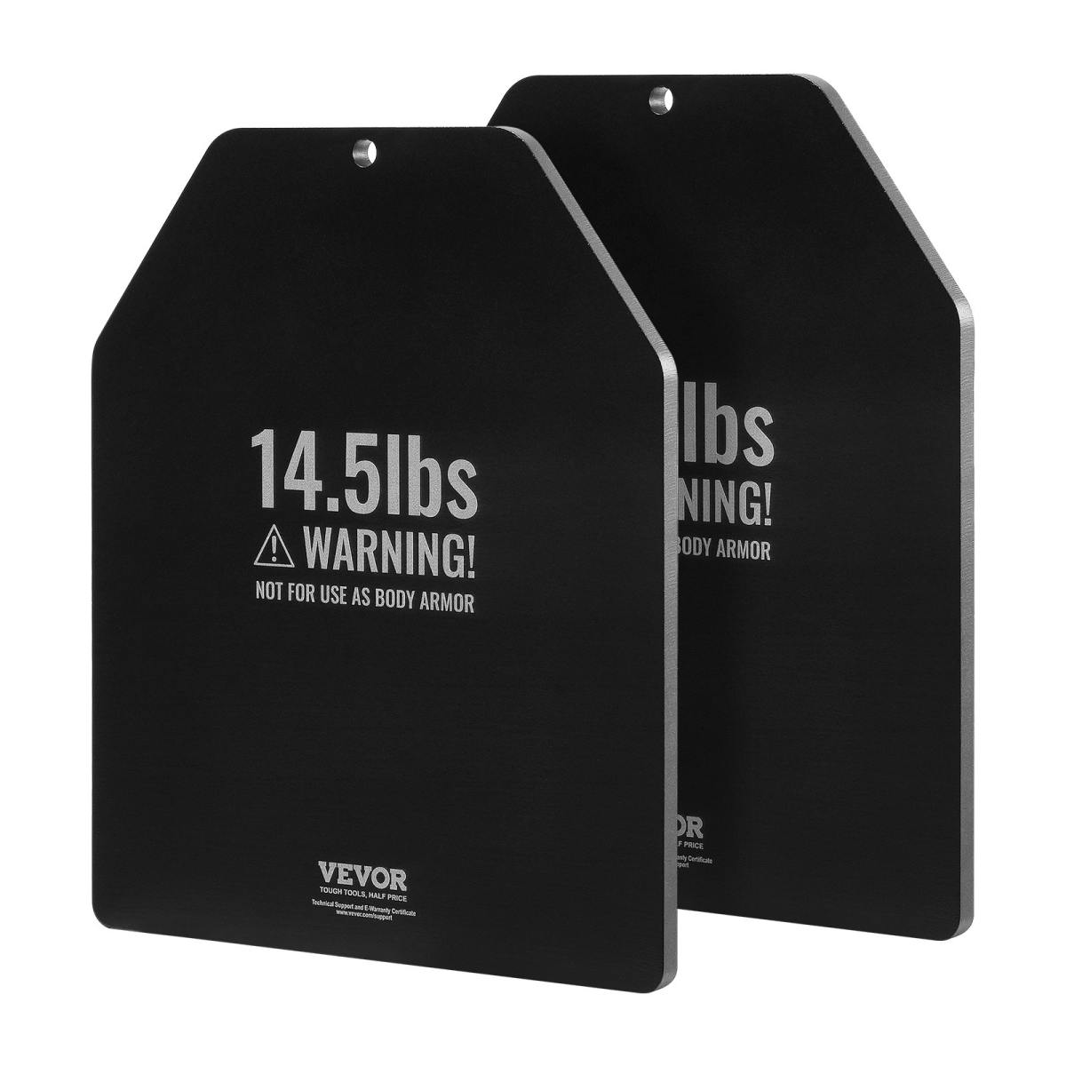 Weight Vest Plates, 14.5 LB Pairs, Premium Steel Weighted Plates, Contoured Ergonomic Fit WODs, Additional Weight For Weight Vests, For Strength Training, Running, Fitness, Heavy Workouts