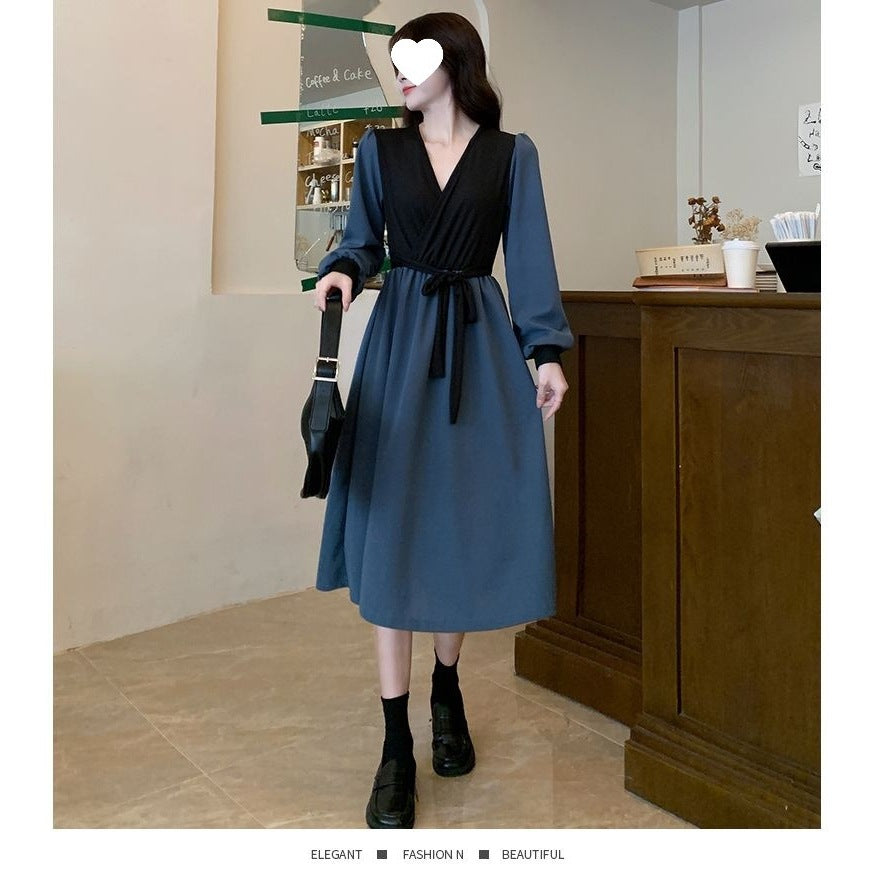 Retro New Korean Slim Fit Women's Dress