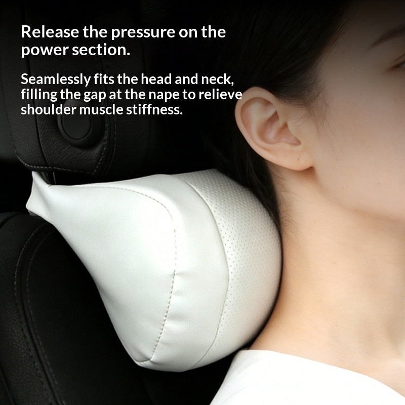 Nappa Leather Seat Headrest Pillow Interior Accessories