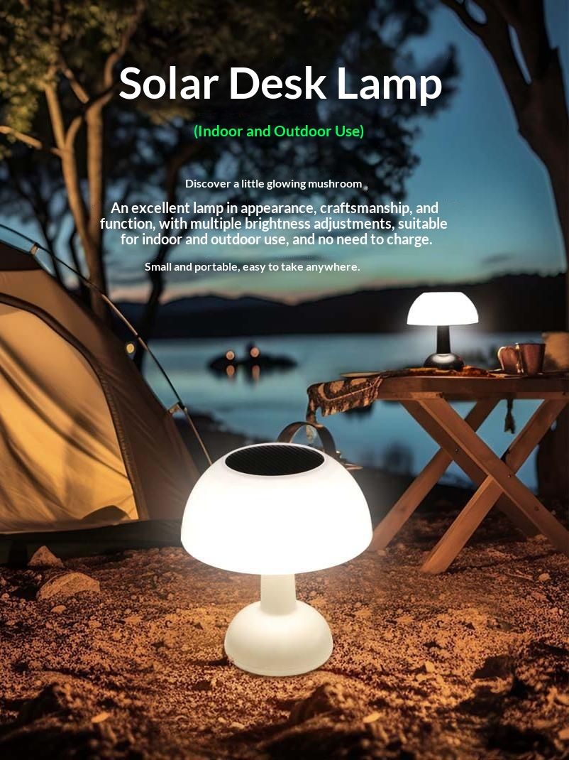 Atmosphere Solar Powered Night Light Charging Table Lamp For Bars